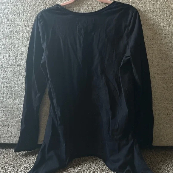 Johnny Was Embroidered Black Floral Top - Picture 2 of 6